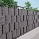 Заборная лента TENAX FLEXI 2.05x0.19 м, 1000 г/м², темно-серая / светло-серая