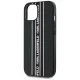 Karl Lagerfeld Saffiano Athleisure Stripes Cord vāciņš iPhone 15, rozā