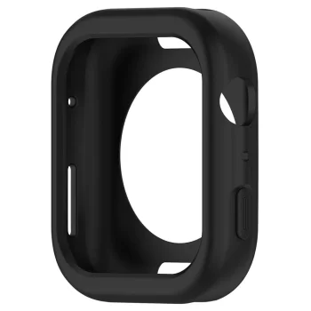 Силиконовый чехол для Apple Watch 44 мм (Series 4/5/6/SE), черный