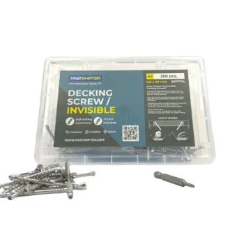Terases dēļu skrūves FASTSHIFTER Invisible A2, 4.5x60 mm, T15, 250 gab.