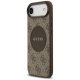 Чехол Guess 4G Circle Classic Logo MagSafe для iPhone Air коричневый