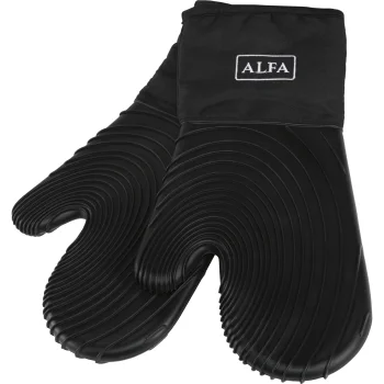 Alfa Forni silikona krāsns cimdi, melni