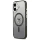 Чехол Guess IML Gradient Triangle Logo MagSafe для iPhone 17 - Черный