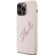 Apple iPhone 15 Pro Max 6.1\'\' Karl Lagerfeld Silicone Karl Script Cover Case, Pink