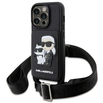 Karl Lagerfeld KLHCP14XCSAKCPMK iPhone 14 Pro Max Case - Black