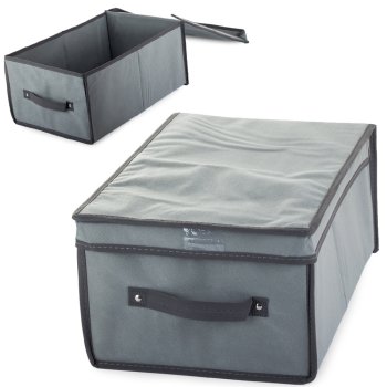 Clothes and Shoe Storage Organizer, 45x30x20cm, Grey