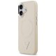Guess Triangle Logo MagSafe vāciņš iPhone 17 — bēšs | Phone Case Cover