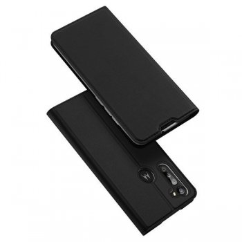 Motorola Moto G8 Power Lite DUX DUCIS Magnetic Case Cover, Black | Telefona Vāciņs Maciņš Apvalks Grāmatiņa