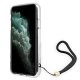 Guess iPhone 11 vāciņš 4G Print Strap Brūns