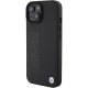 BMW iPhone 15 Plus vāciņš Leather Hot Stamp MagSafe, melns