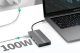 Адаптер Extra Digital USB-C 12-в-1 (2x HDMI, VGA, LAN, USB, SD, PD 100W), серый