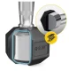 4FIZJO Steel Hex Dumbbell 1 x 5 kg, Black