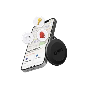 SBS Track My Circle IP65 meklētājs ar Apple Find My atbalstu, melns