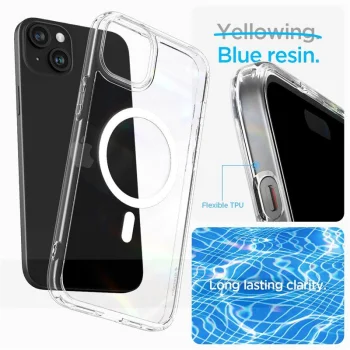 Apple iPhone 15 Pro Max 6.7'' Spigen Crystal Hybrid MagSafe Case Cover | Telefona Maciņš Vāks Apvalks Bampers