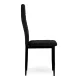 Комплект обеденных стульев Mebelki24 Velvet, 4 шт., черный