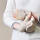 Sieviešu un bērnu ziemas cimdi ar atvāžamu daļu viedtālrunim, balti