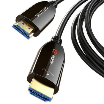 Aktīvais optiskais HDMI 2.1 kabelis 30m 8K 60Hz 48Gbps