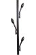 ModernHome Metal Garment Rack on Wheels with 2 Shelves, Black