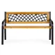 MultiGarden koka dārza sols ar atzveltni 118x52 cm