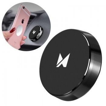 Wozinsky Magnētisks Auto Telefona Turētājs, Melns | Flat Vehicle Mount Magnetic Bracket Phone Holder for Dashboard