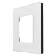 Maclean MCE730W vienvietīgs stikla rāmis, 86x86 mm, balts
