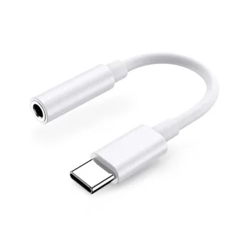 Samsung GP-TGU023AE USB-C uz 3.5 mm audio adapteris ar DAC, balts