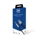 Кабель 3Mk Protection AUX 3.5 мм на USB-C, 1м, серебристый
