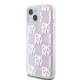 Чехол DKNY для iPhone 15 / 14 / 13 Liquid Glitter Multilogo, розовый