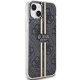 Guess iPhone 15 Plus / 14 Plus vāciņš IML 4G Gold Stripe, melns