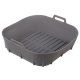 Silicone Insert for Oil-Free Air Fryer, Gray, 20 x 20 cm