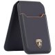 Lamborghini D1 Genuine Leather MagSafe Wallet - Black/Orange