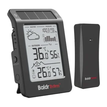 Метеостанция BALDRTHERM B0596WT2H2P-V1, черная