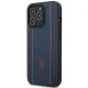 Apple iPhone 14 Pro Max 6.7\'\' US Polo Leather Stitch Case Cover (USHCP14XPFAV), Navy