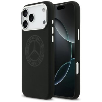 Mercedes Silicone Vintage Logo MagSafe apvalks iPhone 17 Pro Max – melns | Phone Case Cover