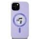 Karl Lagerfeld Silicone Karl&Choupette Heads Ring MagSafe vāciņš iPhone 15, Violets