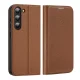 Atverams vāciņš Dux Ducis Skin X2 priekš Samsung Galaxy S23+ ar statīva funkciju, brūns