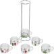 Набор чашек для эспрессо Bialetti TAZZ202 с металлической подставкой (6...