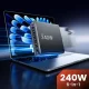 240W GaN Uzlādes Stacija Tech-Protect DC240W-GaN 6 Pieslēgvietas Melna