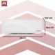 Sienas gaisa aizkars Kaminer Zelvion 26398 ar WiFi, 2000W, balts