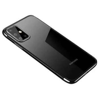 Vāciņš Samsung Galaxy A72 4G, Clear Color 0.3mm, TPU, melns