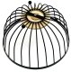 Metal Fruit and Vegetable Basket DA78B, Black