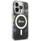 Чехол Guess для iPhone 14 Pro Golden Marble MagSafe, черный