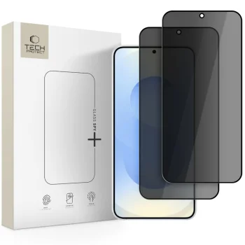 Защитное стекло Tech-Protect Glass SPY+ для Samsung Galaxy S26 (2 шт.), прозрачное
