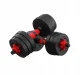 4Fizjo 314 Regulējamas bitumena hanteles 2 x 15 kg, melnas/sarkanas