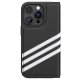 Adidas iPhone 14 Pro atverams vāciņš maciņš grāmatiņa OR Booklet PU, melns/balts
