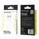Кабель Wozinsky WSTCC2 USB-C на USB-C PD 65W 2 м белый