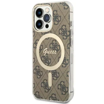 Guess iPhone 13 / 13 Pro vāciņš 4G MagSafe, brūns