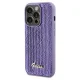 Guess iPhone 14 Pro Case Sequin Script Metal, Purple