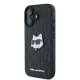 Karl Lagerfeld iPhone 16 Case Monogram Choupette Head Pin, Black