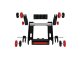 2-in-1 Ab Roller and Push-Up Bars, Black